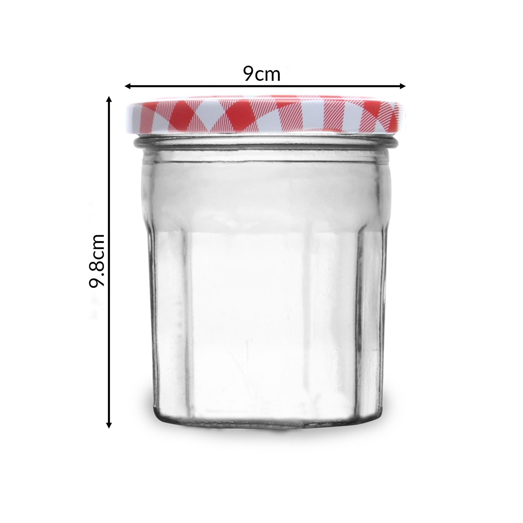 Wide Mouth Glass Jam Jars - Set of 12 | M&W	