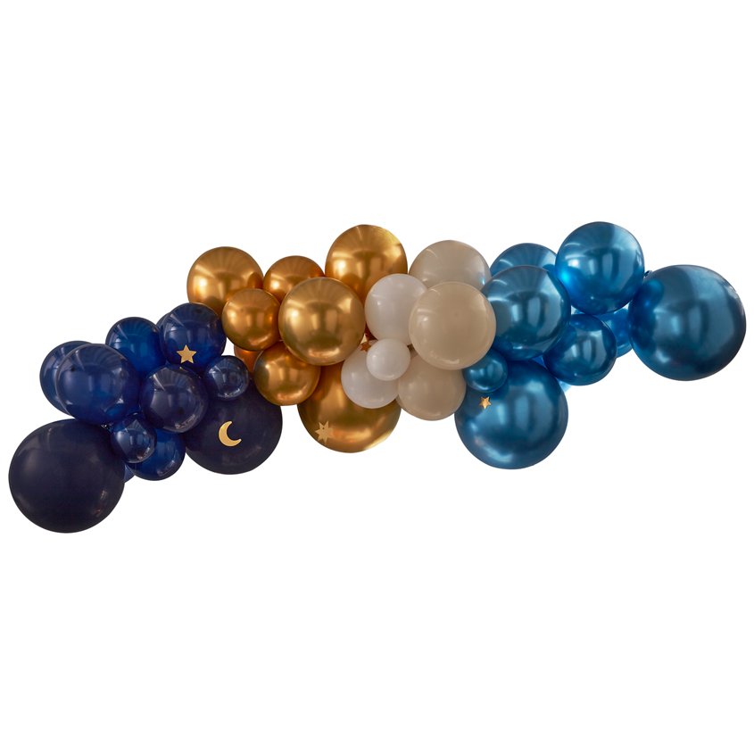 Eid Moon & Stars Balloon Arch - 75 Balloons – product image 3