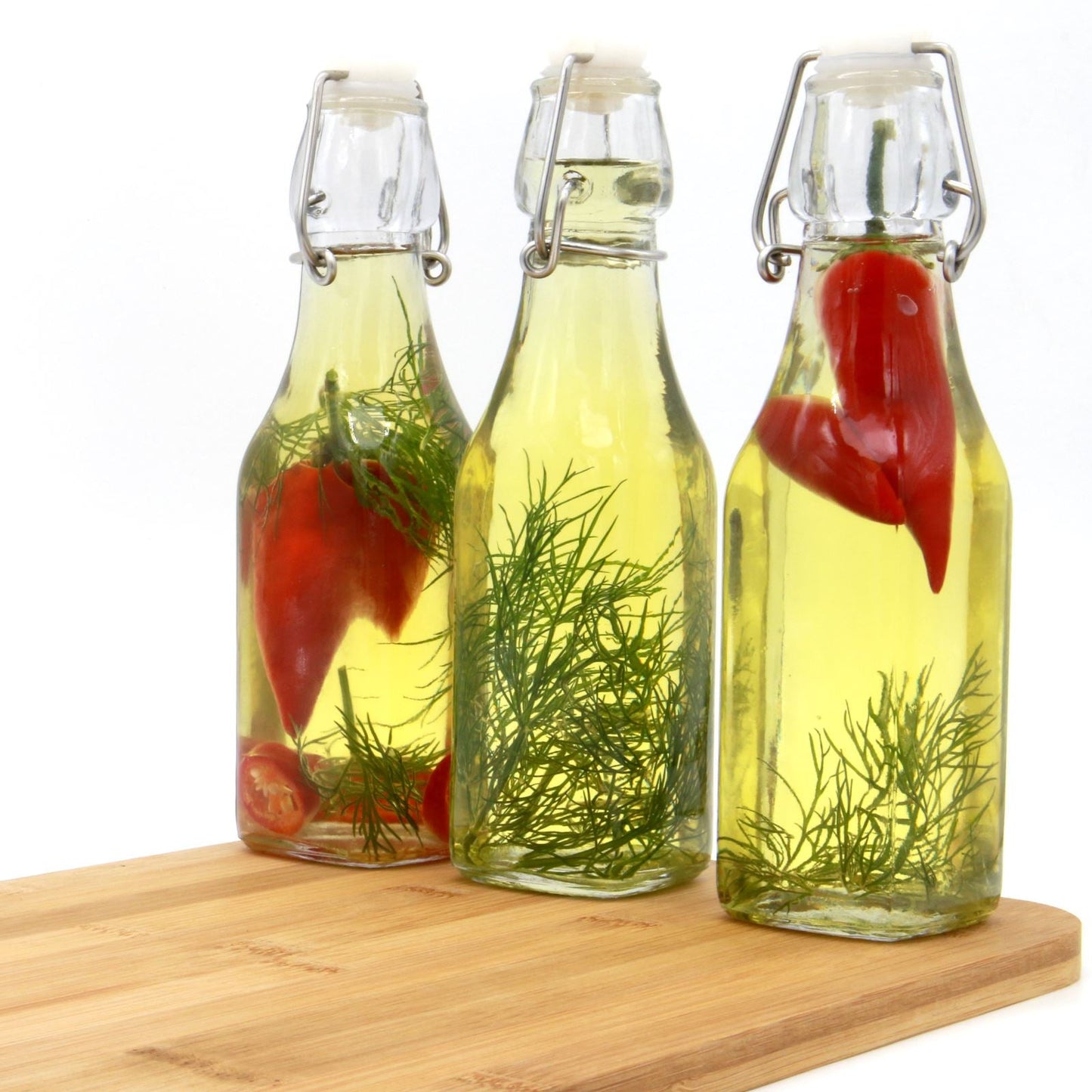 Clip Top Preserve Airtight Glass Kitchen Bottles 500ml - Set of 6 | M&W	