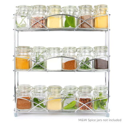 3 Tier Herb & Spice Rack Chrome | M&W	