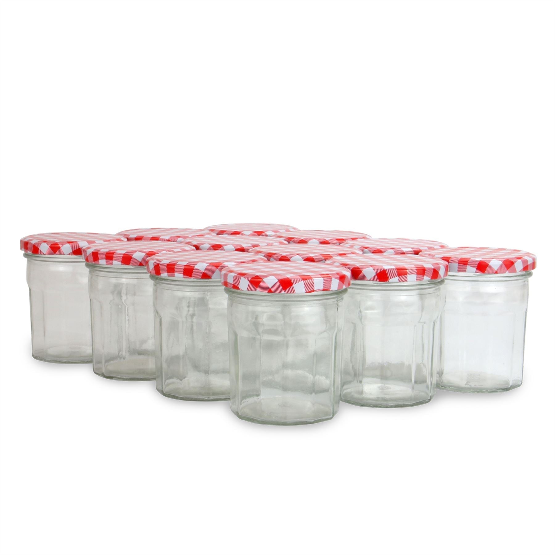 Wide Mouth Glass Jam Jars - Set of 12 | M&W	