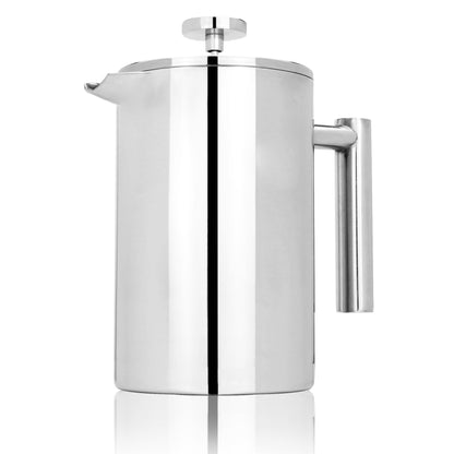 French Press Cafetiere Steel Coffee Maker 1500ml | M&W	