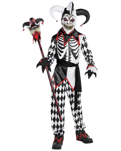 Sinister Jester Clown - Child and Teen Costume