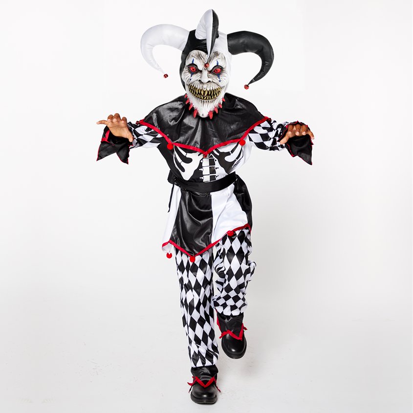 Sinister Jester Clown - Child and Teen Costume