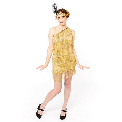 Gold Flapper Dress - Adult Costume