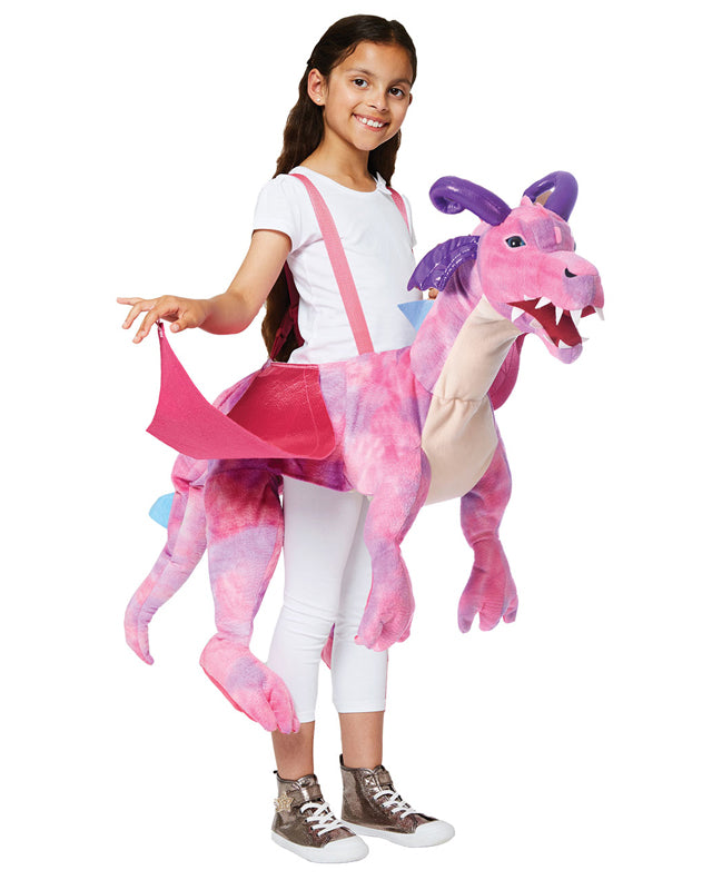 Ride on Pink Dragon - Child Costume