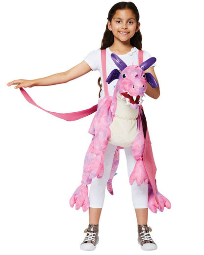 Ride on Pink Dragon - Child Costume