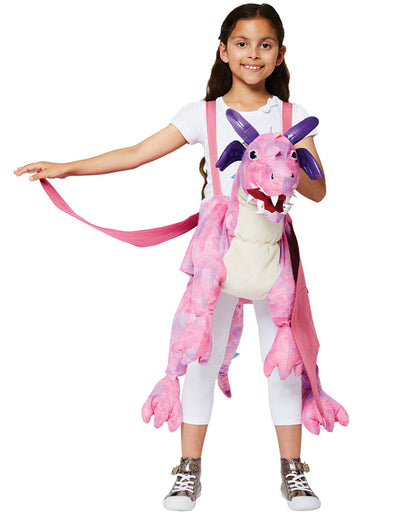 Ride on Pink Dragon - Child Costume
