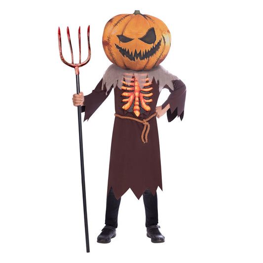 Scary Pumpkin Big Head - Child Costume