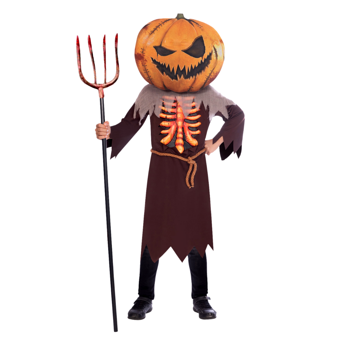 Scary Pumpkin Big Head - Child Costume