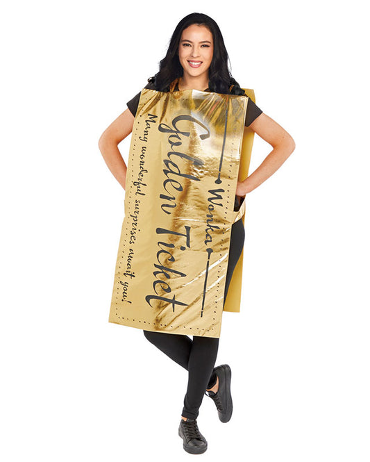 Roald Dahl Golden Ticket - Adult Costume