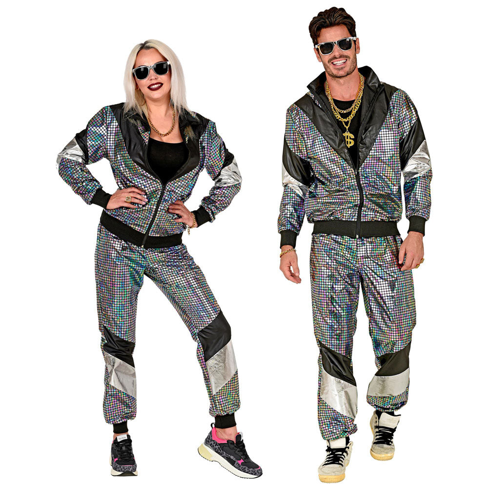 80s Disco Ball Shell Suit - Adult Costume