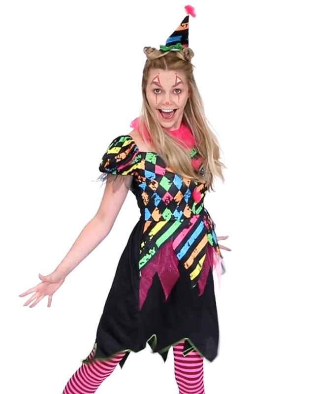 Funhouse Clown Lady - Adult Costume