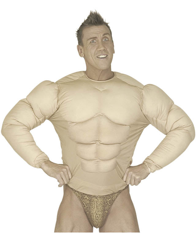Padded Muscle Shirt  - Adult Costume
