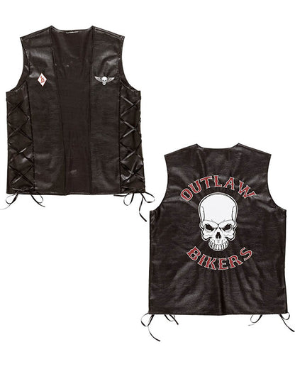 Rocker Biker Vest - Adult Costume