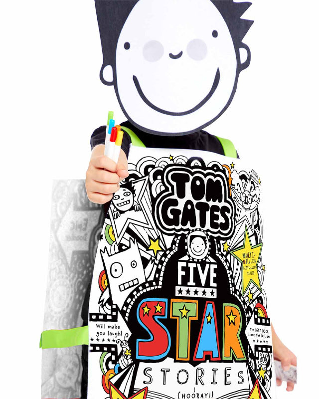 Tom Gates Colour in Tabard - Child Costume