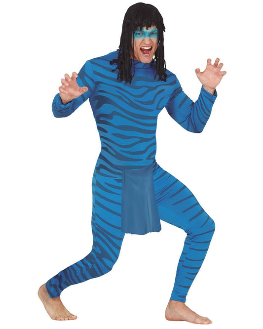 Blue Skinned Humaniod - Adult Costume