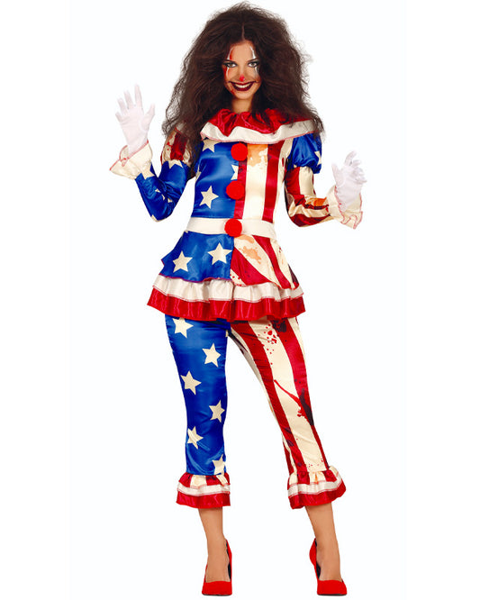 Patriot Clown - Adult Costume