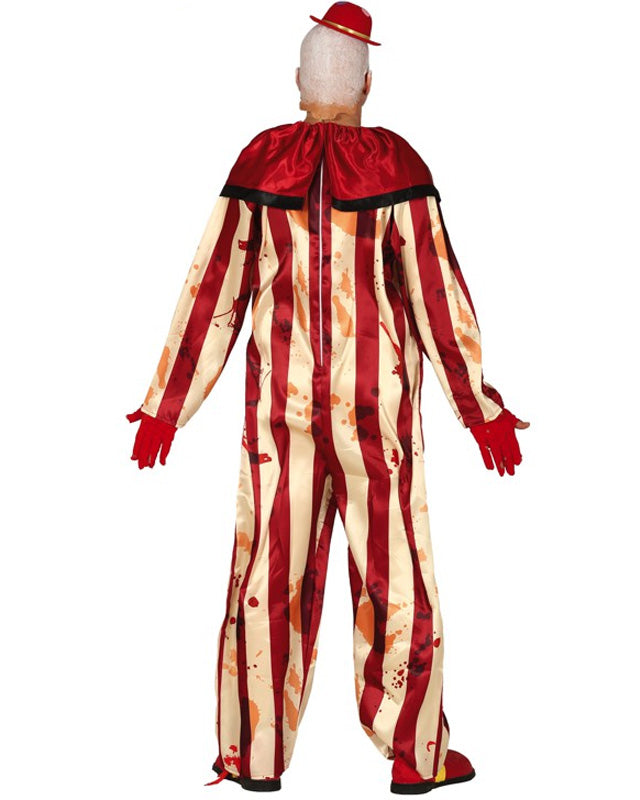 Striped Killer Clown - Adult Costume