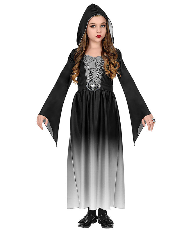 Gothic Lady Hooded Dress - Child Costume