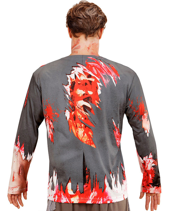 Zombie Long Sleeve T-Shirt - Adult Costume