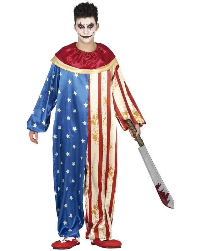 Patriot Clown Costume - Teenage Costume