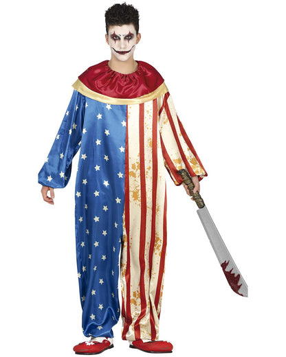Patriot Clown Costume - Teenage Costume