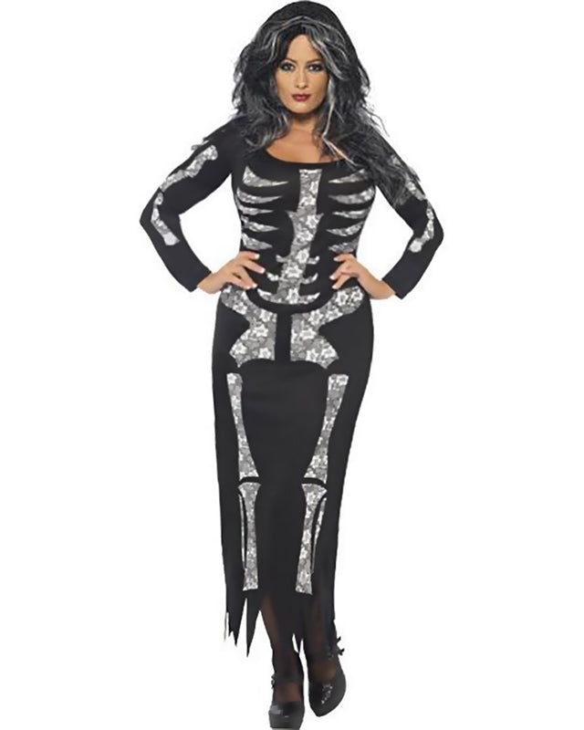 Skeleton Tube Dress - Adult Costume – product image 1