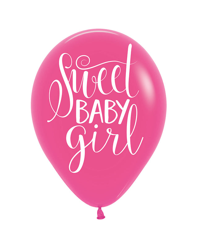 Floral Baby Balloons - 11" Latex (6pk) – product image 2