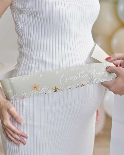 Floral Baby Measure the Bump Game