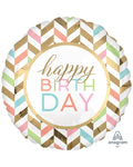 Confetti Fun 'Happy Birthday' Jumbo Balloon - 28" Foil
