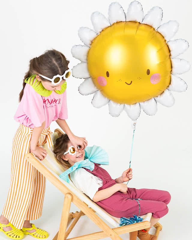 Smiley Sunshine Shape Balloon - 27.5" Foil – product image 2