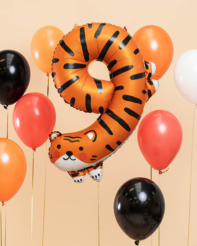 Tiger Number 9 Balloon - 34" Foil