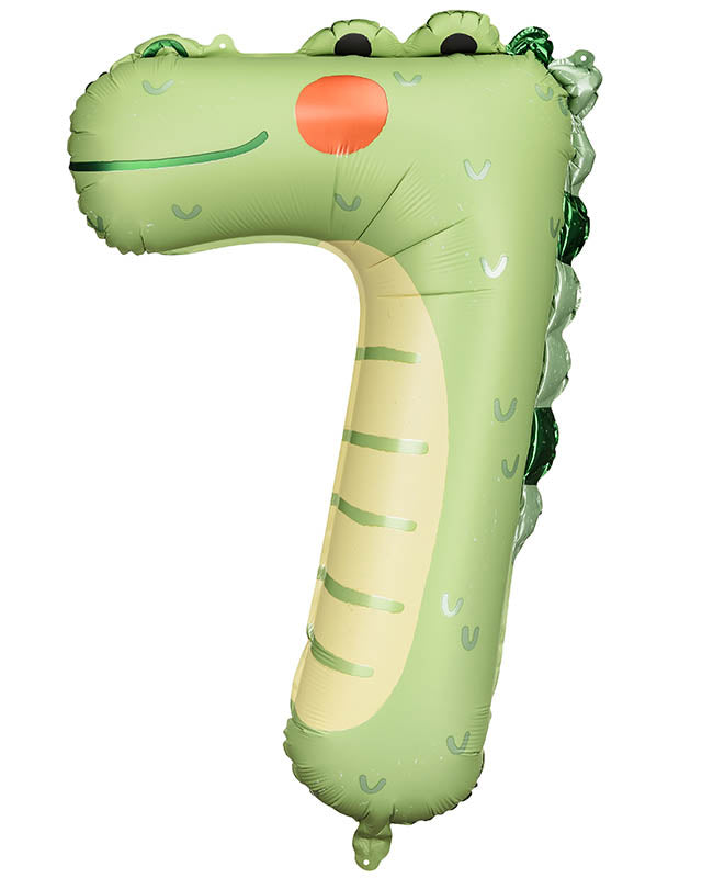 Crocodile Number 7 Balloon - 34" Foil – product image 1