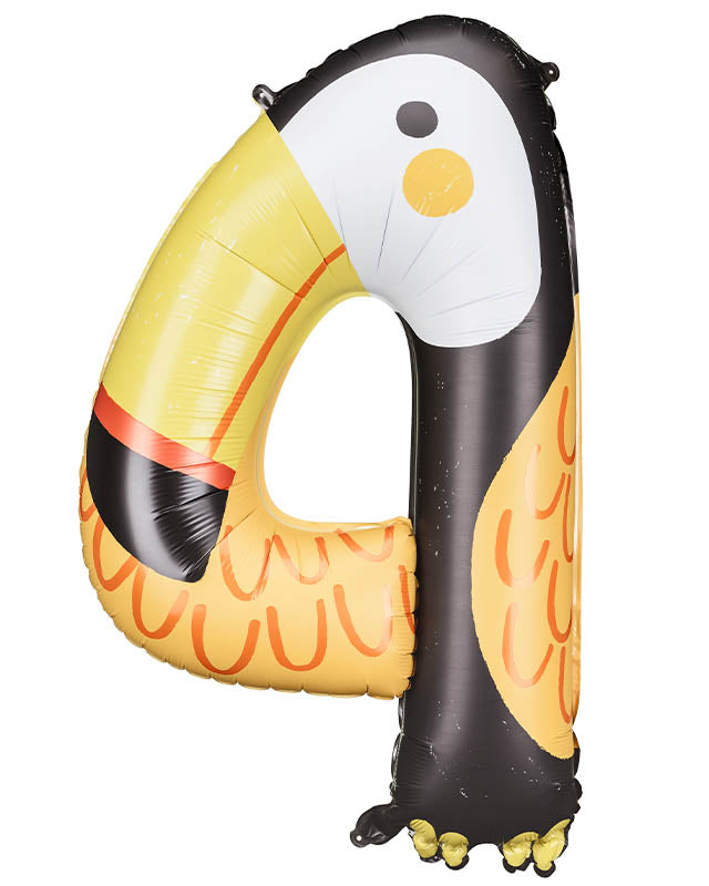 Toucan Number 4 Balloon - 34" Foil – product image 1