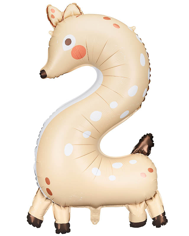 Deer Number 2 Balloon - 34" Foil – product image 1