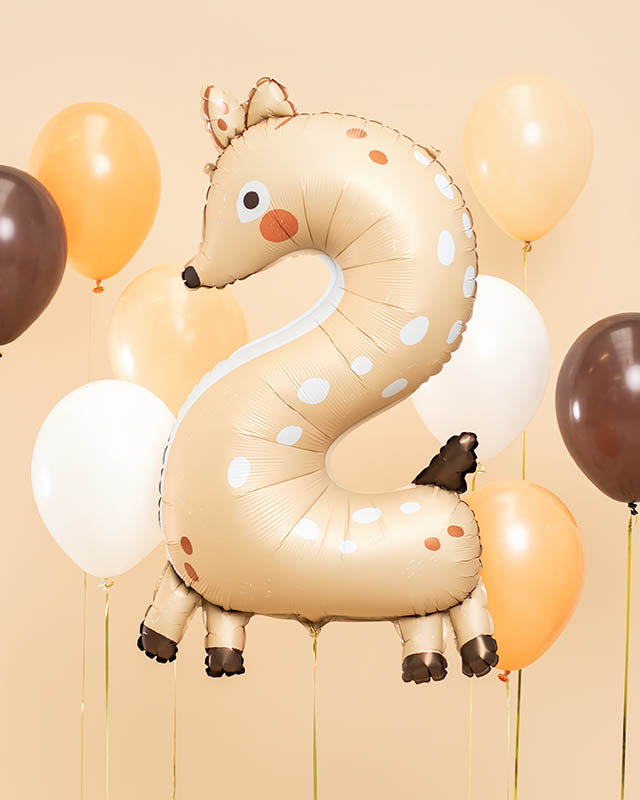 Deer Number 2 Balloon - 34" Foil