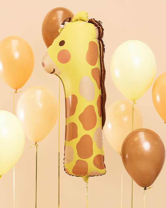 Giraffe Number 1 Balloon - 34" Foil