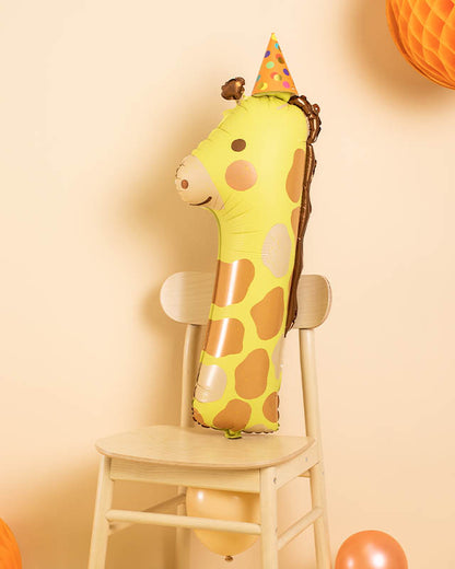 Giraffe Number 1 Balloon - 34" Foil