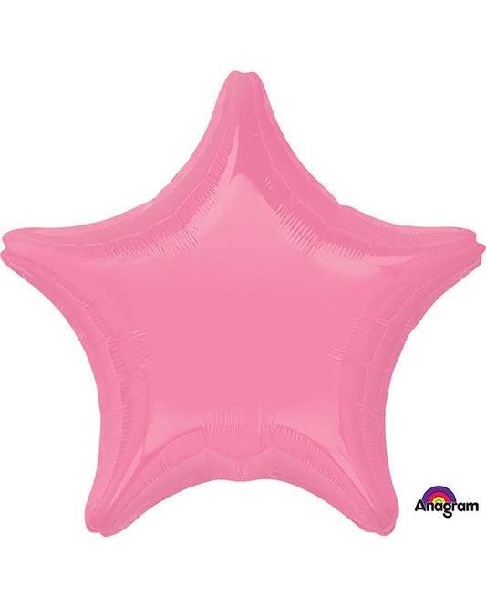 Bubblegum Pink Star Balloon - 18" Foil