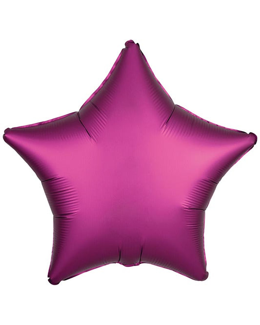 Metallic Fuchsia Pink Star Balloon - 18" Foil (Unpackaged)