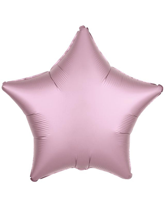 Metallic Pastel Pink Star Balloon - 18" Foil