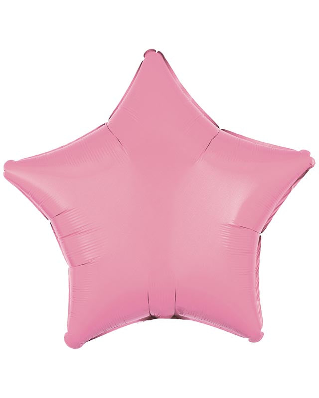 Metallic Pink Star Balloon - 18" Foil