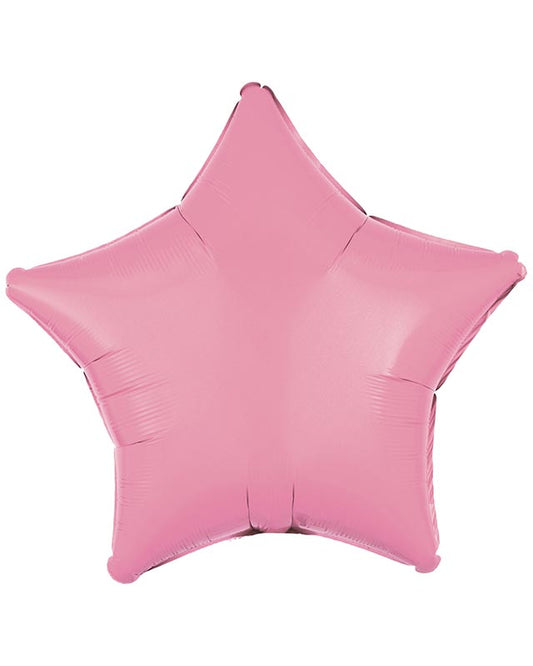 Metallic Pink Star Balloon - 18" Foil (Unpackaged)