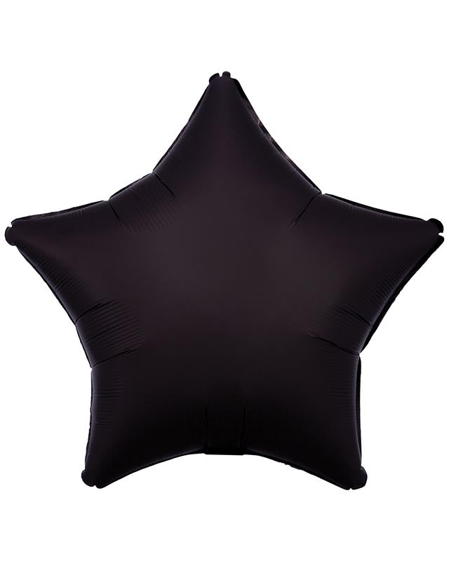 Silk Lustre Black Star Balloon - 18" Foil (Unpackaged)