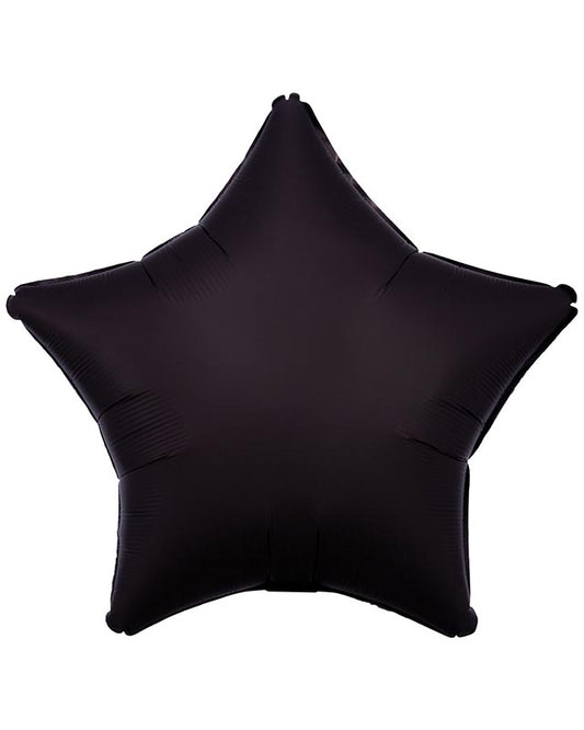 Silk Lustre Black Star Balloon - 18" Foil (Unpackaged)