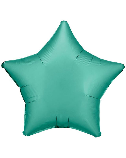 Silk Lustre Jade Green Star Balloon - 18" Foil