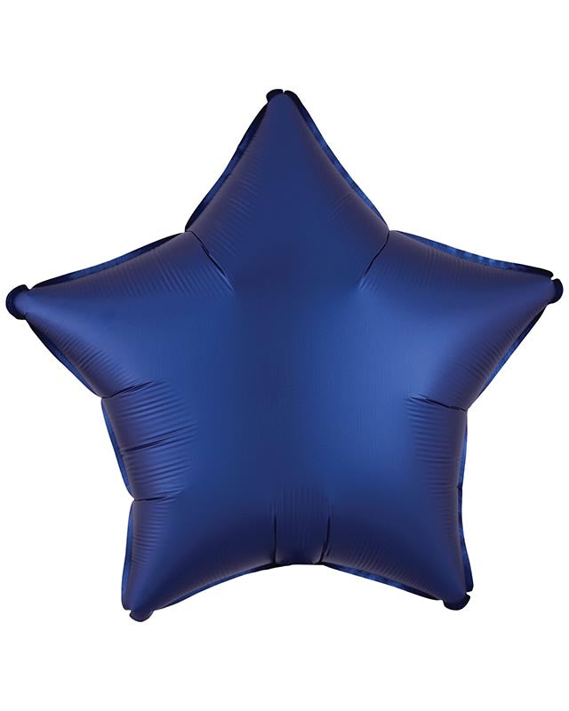 Silk Lustre Navy Blue Star Balloon - 18" Foil