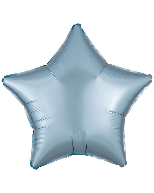 Silk Lustre Pastel Blue Star Balloon - 18" Foil