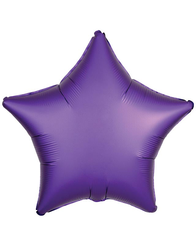 Silk Lustre Purple Star Balloon - 18" Foil (Unpackaged)